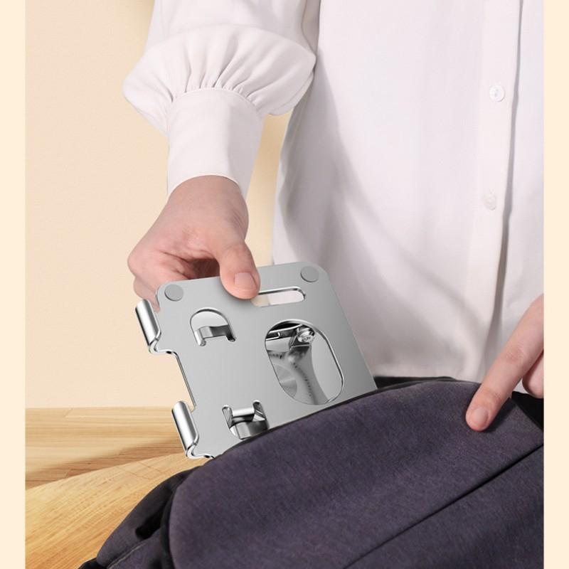 360° Rotating Aluminum Ergonomic Laptop Stand – Adjustable Height
