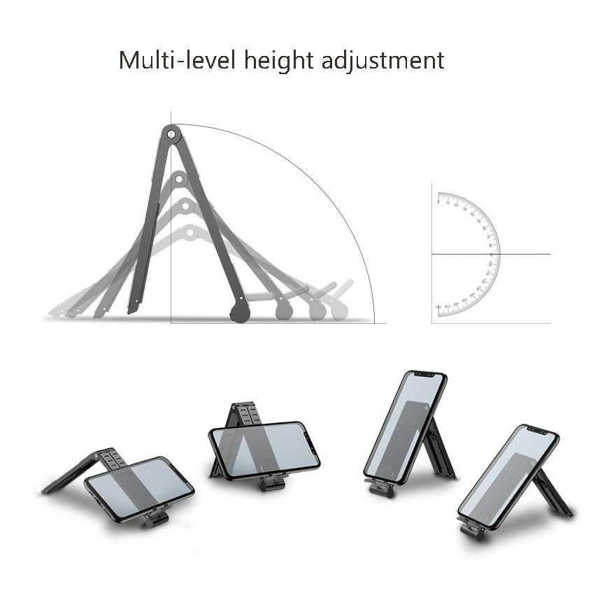 Foldable Metal Laptop Cooling & Ergonomic Stand – Gray
