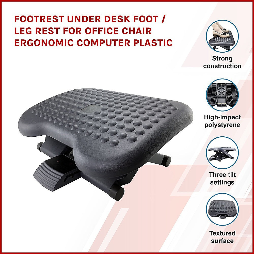 Ergonomic Under Desk Footrest for Office Chair