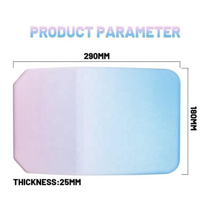 Gradual Green Ergonomic PU Mouse Pad with Wrist Support