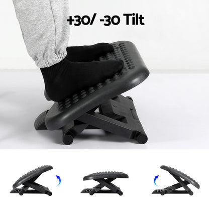 Artiss Office Footrest with Massage - Black