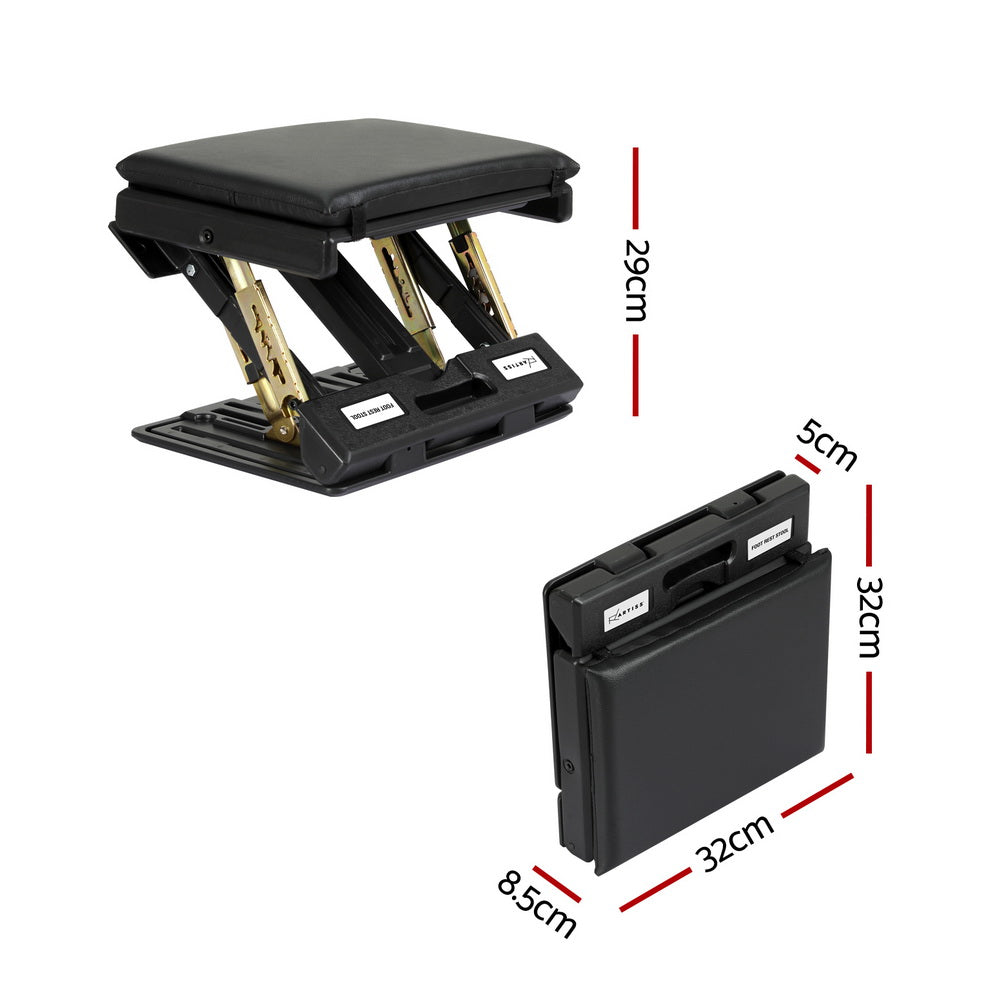 Artiss Under Desk Footrest Stool - Black