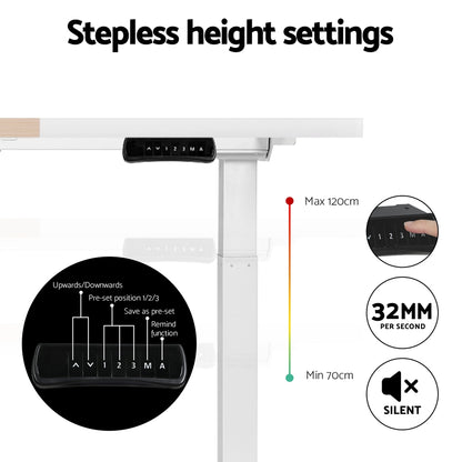 Artiss 120cm Motorized Dual Motor Standing Desk