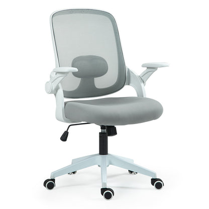 Fortia Ergonomic Desk Chair – Coolmesh Fabric, Grey/White, Adjustable Recline