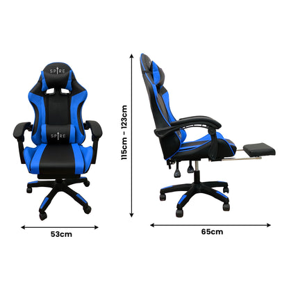 Intex Spire Zinc Adjustable Office/Gaming Chair – Blue & Black