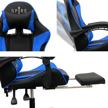 Intex Spire Zinc Adjustable Office/Gaming Chair – Blue & Black